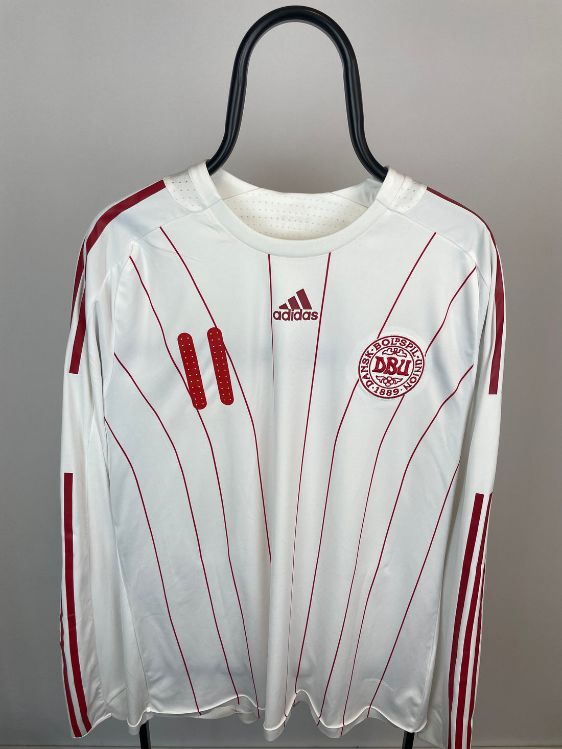 Nicklas Bendtner Danmark 08/10 langærmet udebanetrøje Formotion - XL