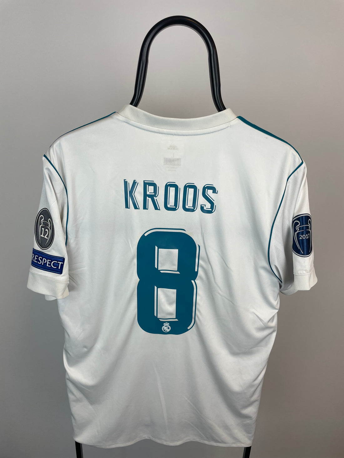 Toni Kroos Real Madrid 17/18 hjemmebanetrøje FINALETRYK - L