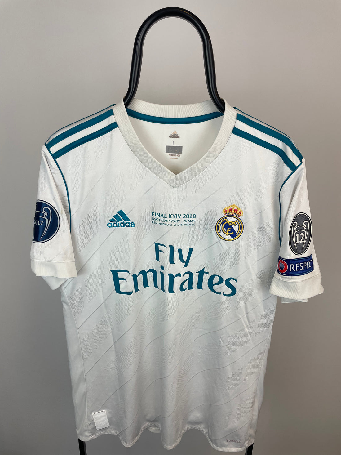 Toni Kroos Real Madrid 17/18 hjemmebanetrøje FINALETRYK - L