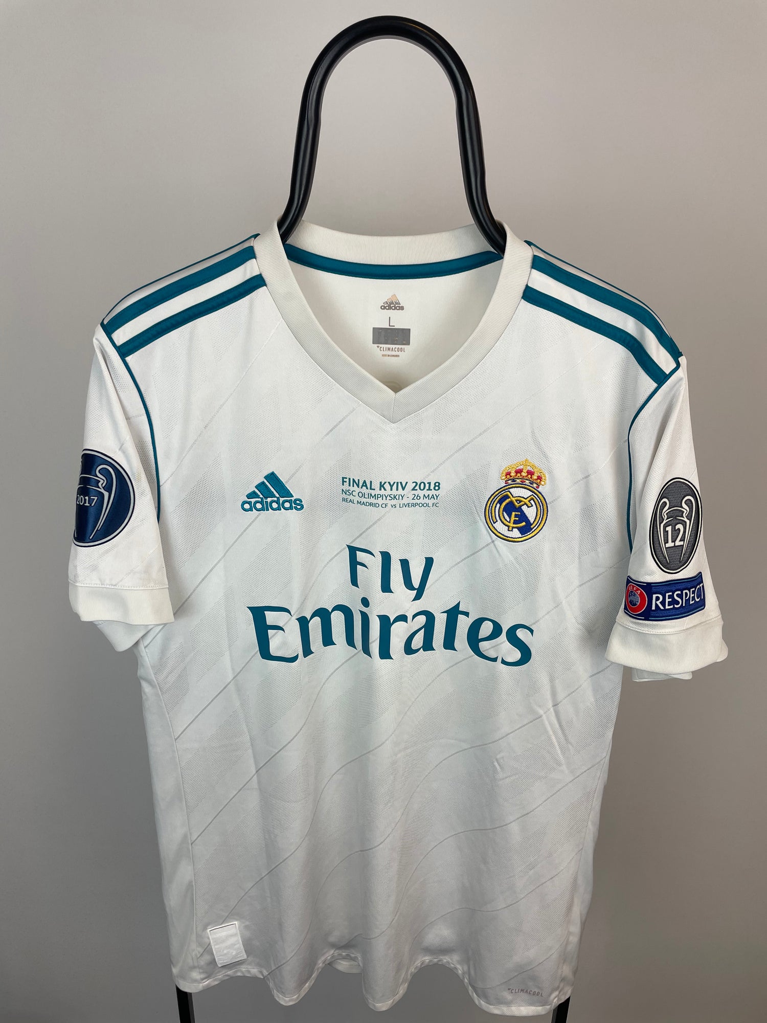 Toni Kroos Real Madrid 17/18 hjemmebanetrøje FINALETRYK - L
