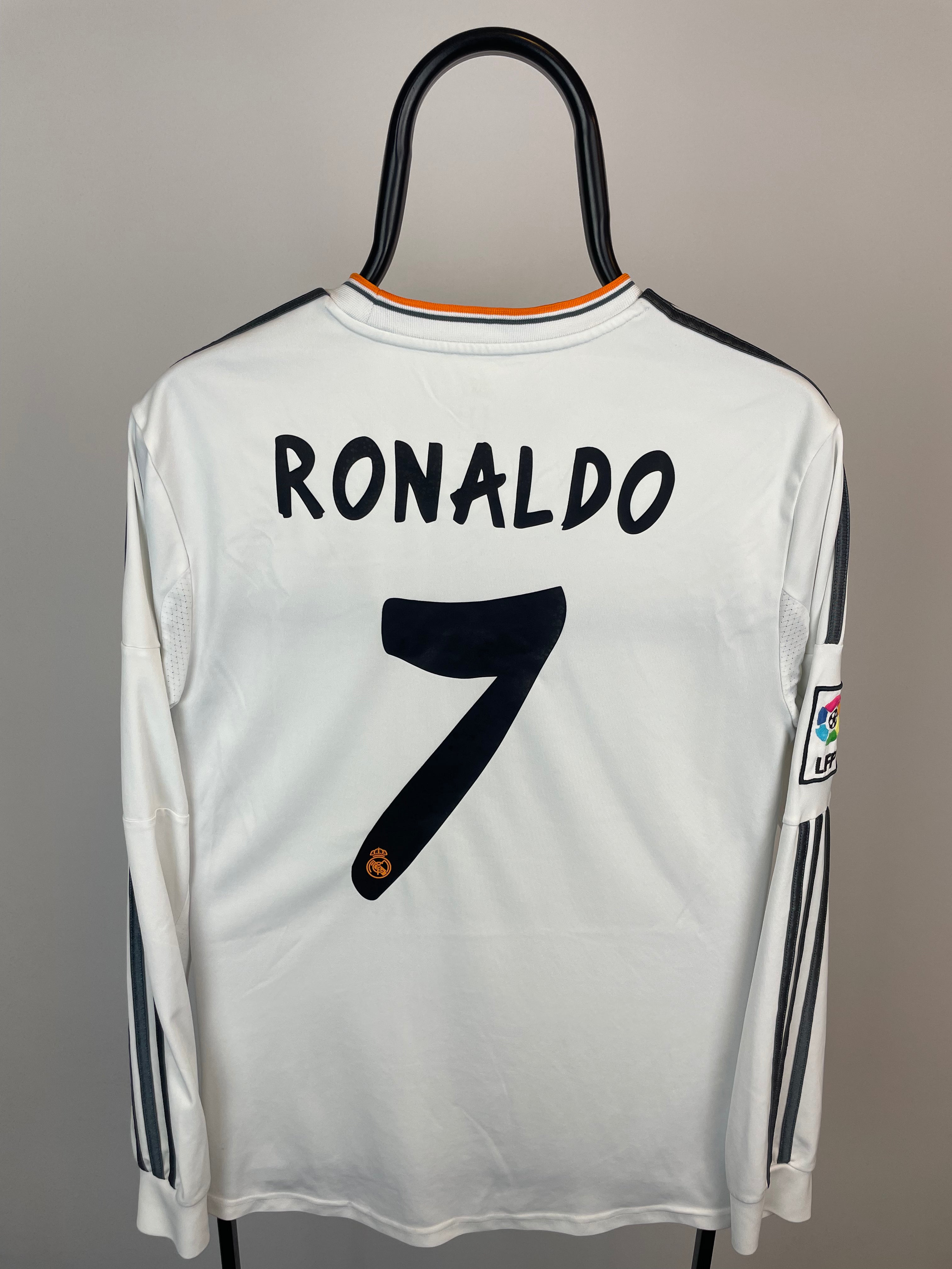 Cristiano Ronaldo Real Madrid 13/14 langærmet hjemmebanetrøje - M