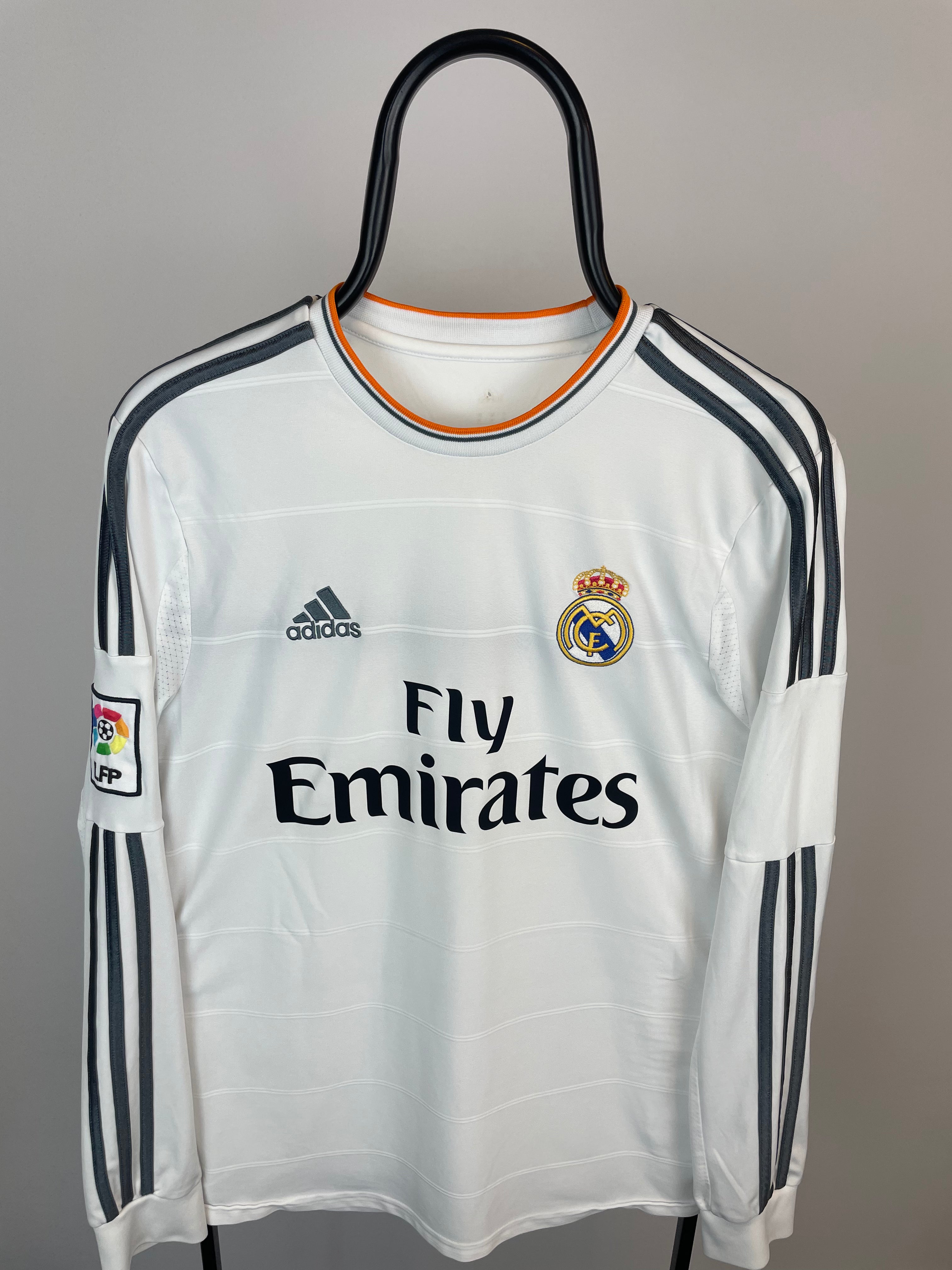 Cristiano Ronaldo Real Madrid 13/14 langærmet hjemmebanetrøje - M