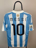 Lionel Messi Argentina 10/11 hjemmebanetrøje KAMPDETALJER - M