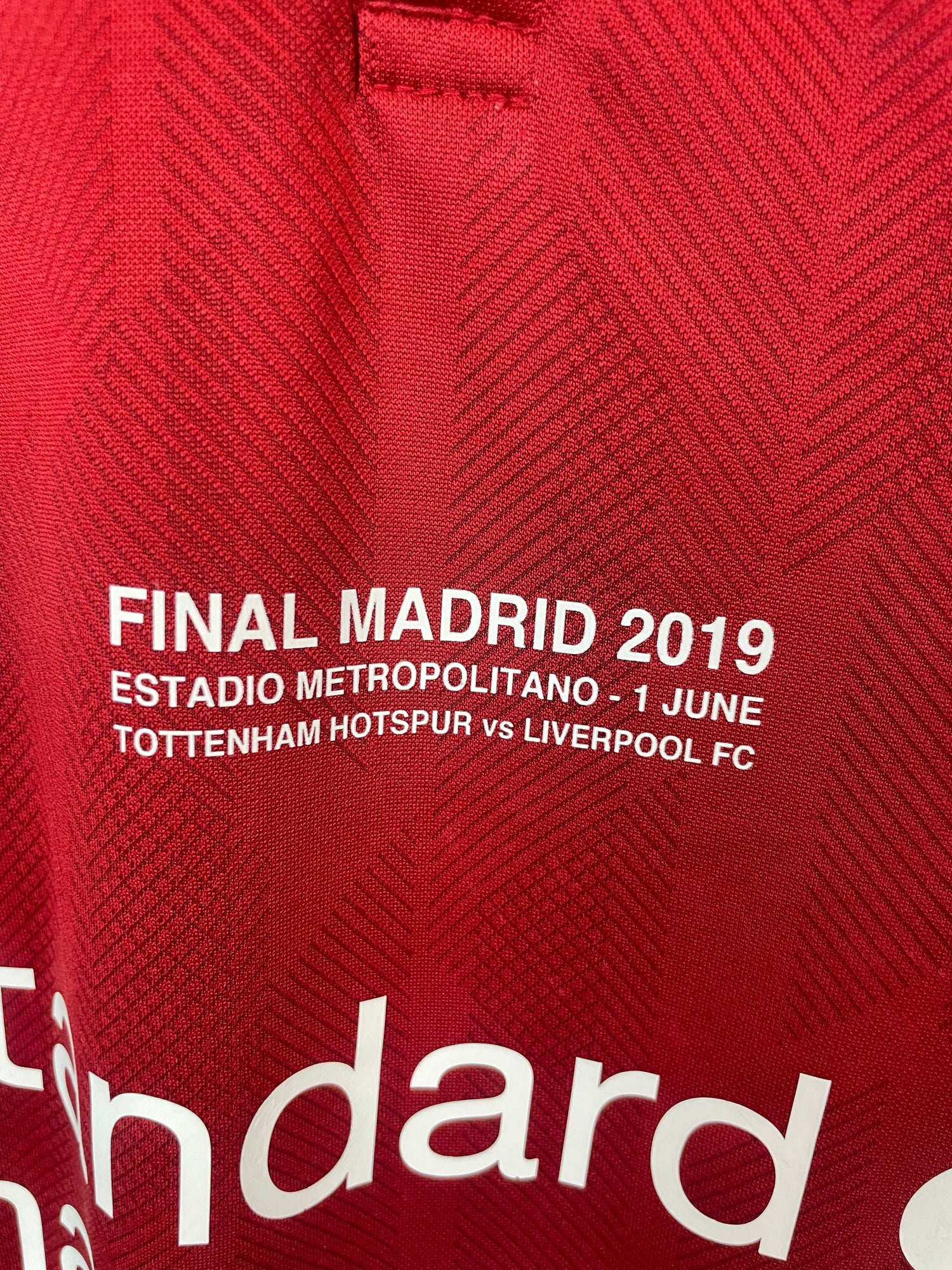 Divock Origi Liverpool 18/19 hjemmebanetrøje FINALETRYK - M