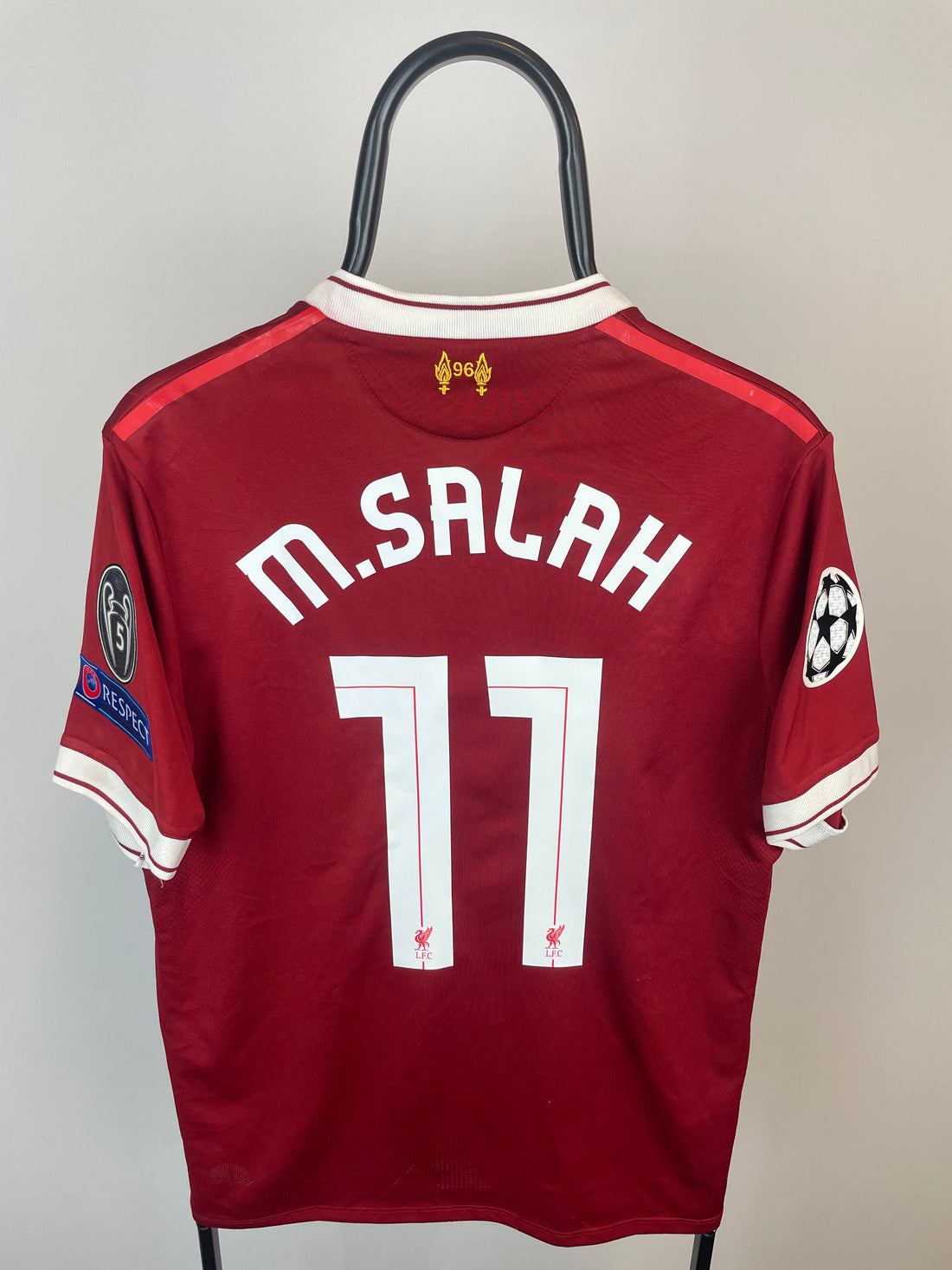 Mohammed Salah Liverpool 17/18 hjemmebanetrøje FINALETRYK - M
