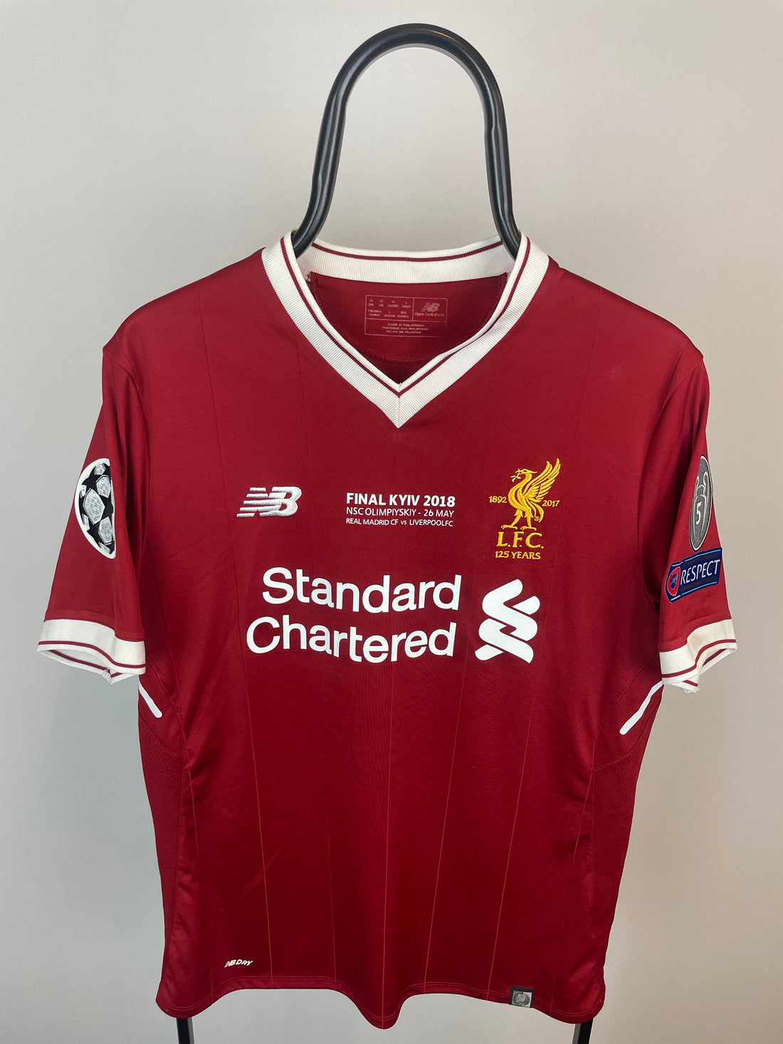 Mohammed Salah Liverpool 17/18 hjemmebanetrøje FINALETRYK - M