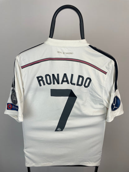 Cristiano Ronaldo Real Madrid 14/15 hjemmebanetrøje FINALETRYK - S