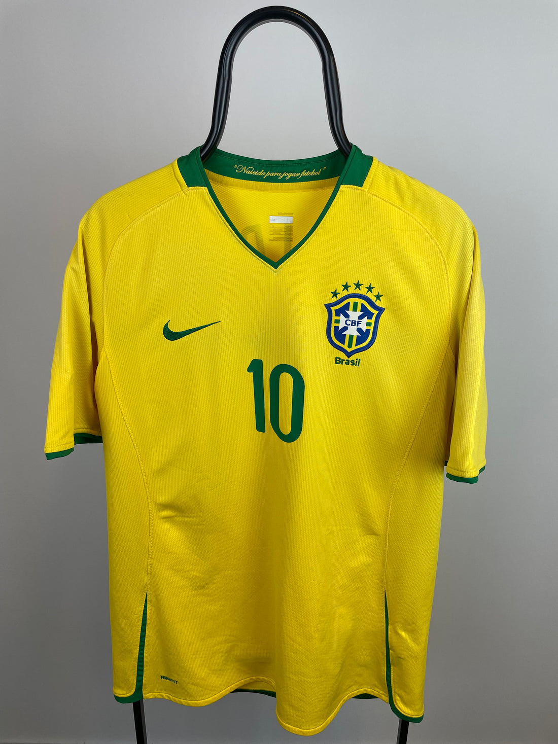 Ronaldinho Brasilien 08/10 hjemmebanetrøje - L