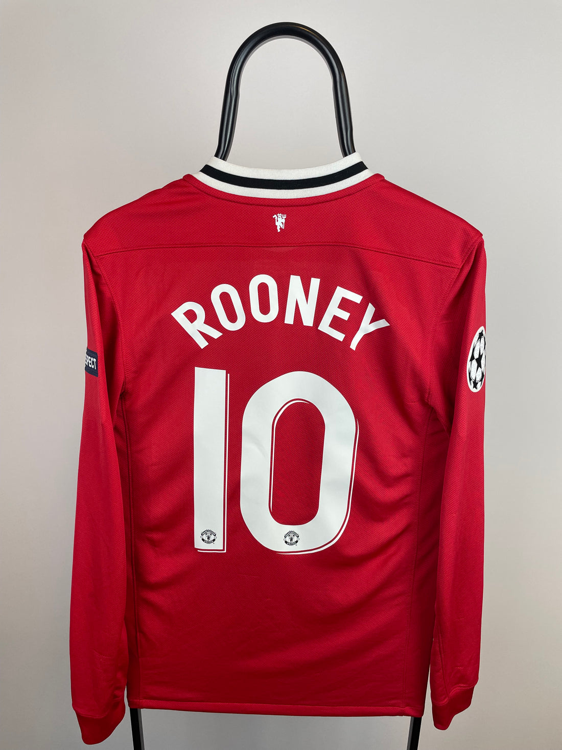 Wayne Rooney Manchester United 11/12 langærmet hjemmebanetrøje - S