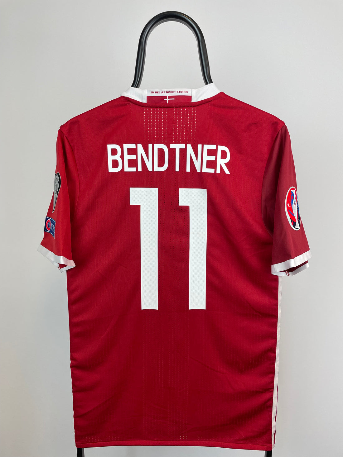 Nicklas Bendtner Danmark 16/18 hjemmebanetrøje Adizero - M