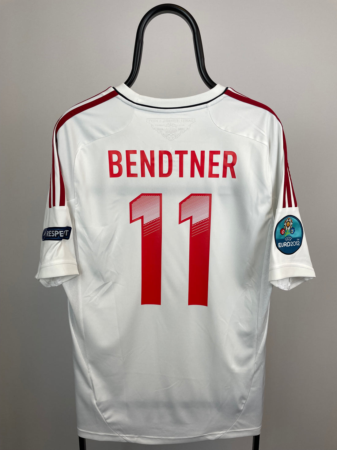 Nicklas Bendtner Danmark 12/14 udebanetrøje - L