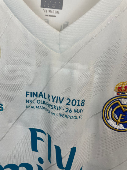 Cristiano Ronaldo Real Madrid 17/18 hjemmebanetrøje FINALETRYK - M