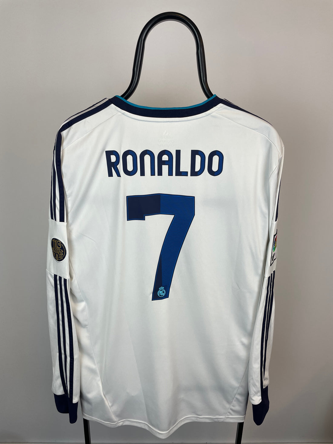 Cristiano Ronaldo Real Madrid 12/13 langærmet hjemmebanetrøje - XL