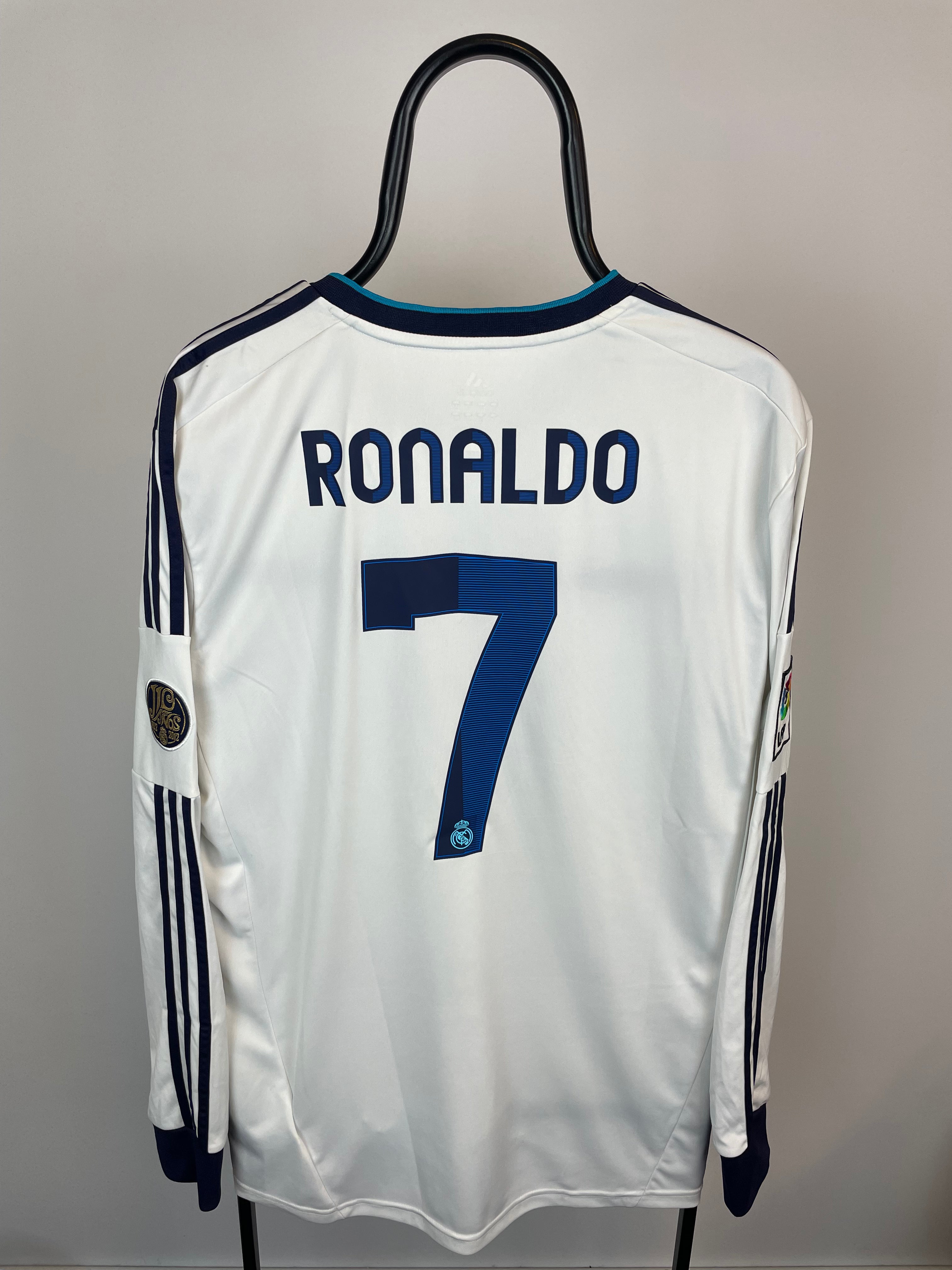 Cristiano Ronaldo Real Madrid 12/13 langærmet hjemmebanetrøje - XL