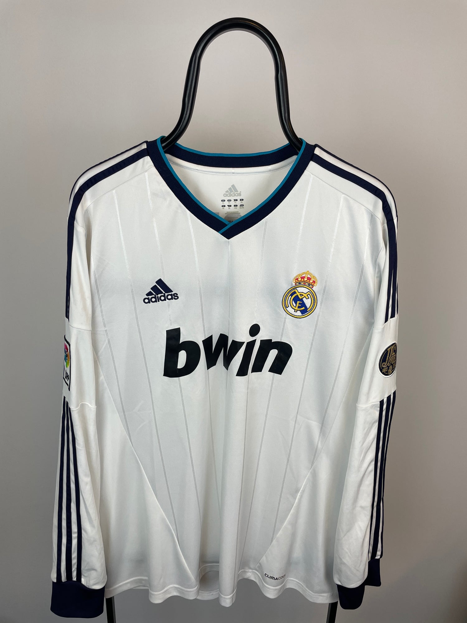 Cristiano Ronaldo Real Madrid 12/13 langærmet hjemmebanetrøje - XL