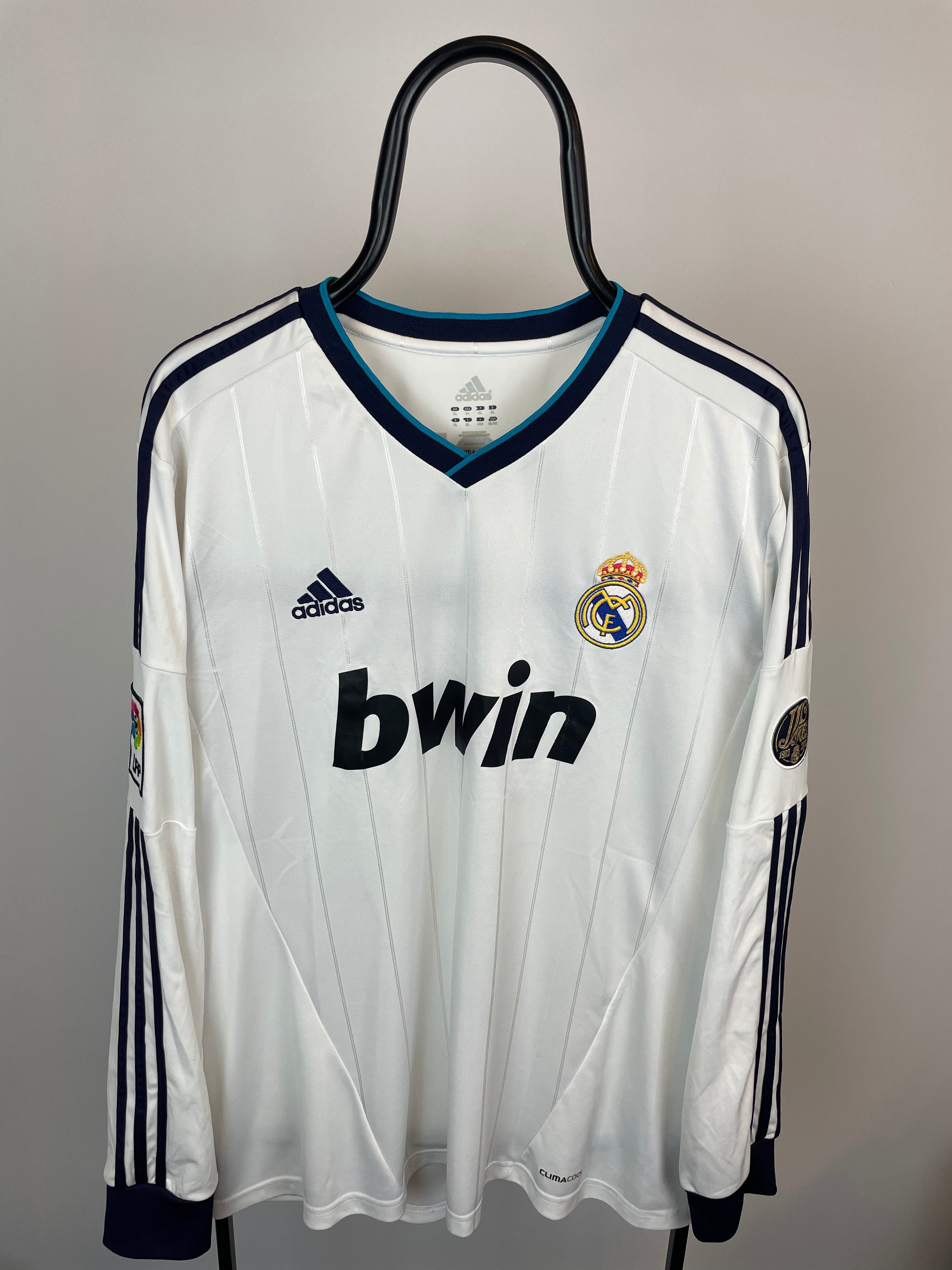 Cristiano Ronaldo Real Madrid 12/13 langærmet hjemmebanetrøje - XL