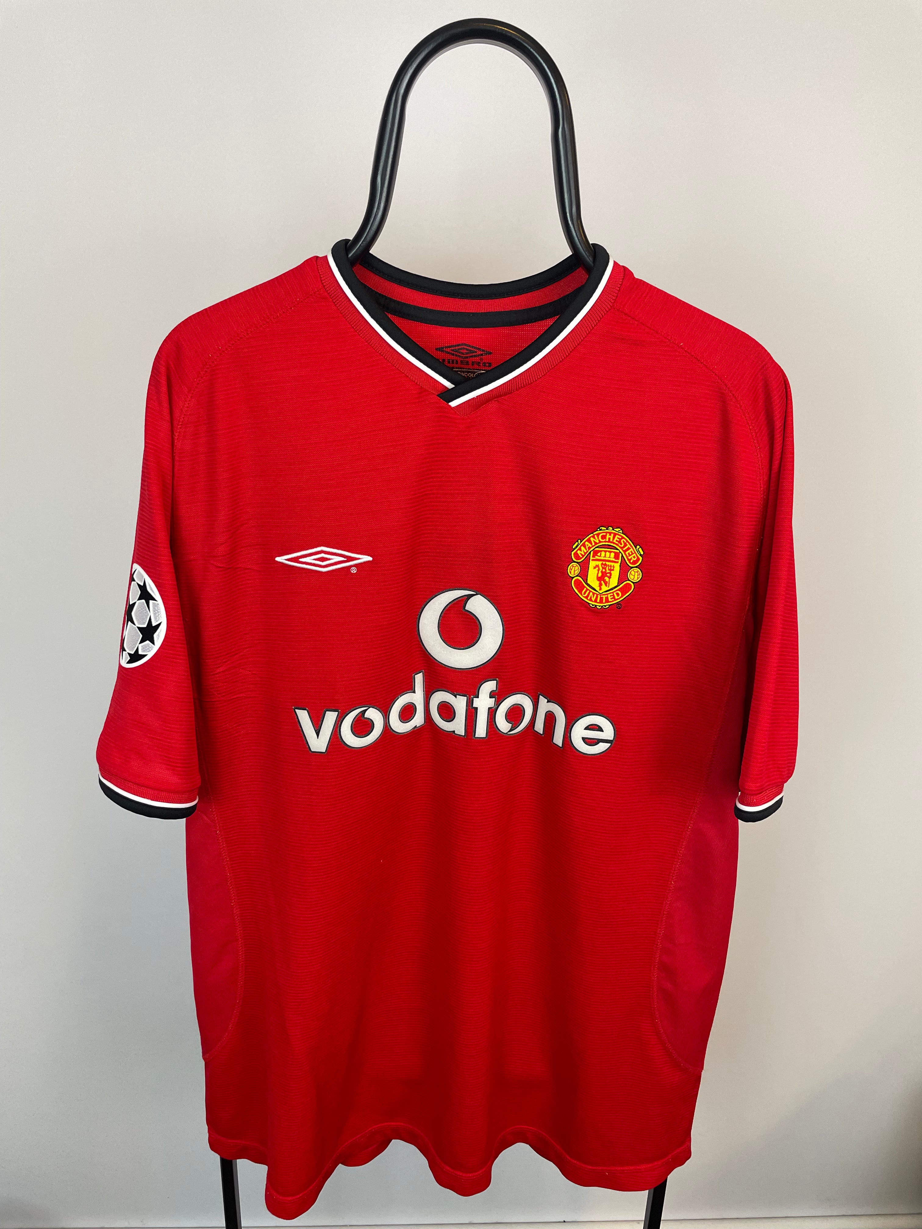 Ole Gunnar Solskjaer Manchester United 00/02 hjemmebanetrøje - XL