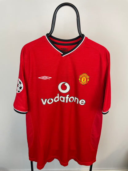 Ole Gunnar Solskjaer Manchester United 00/02 hjemmebanetrøje - XL