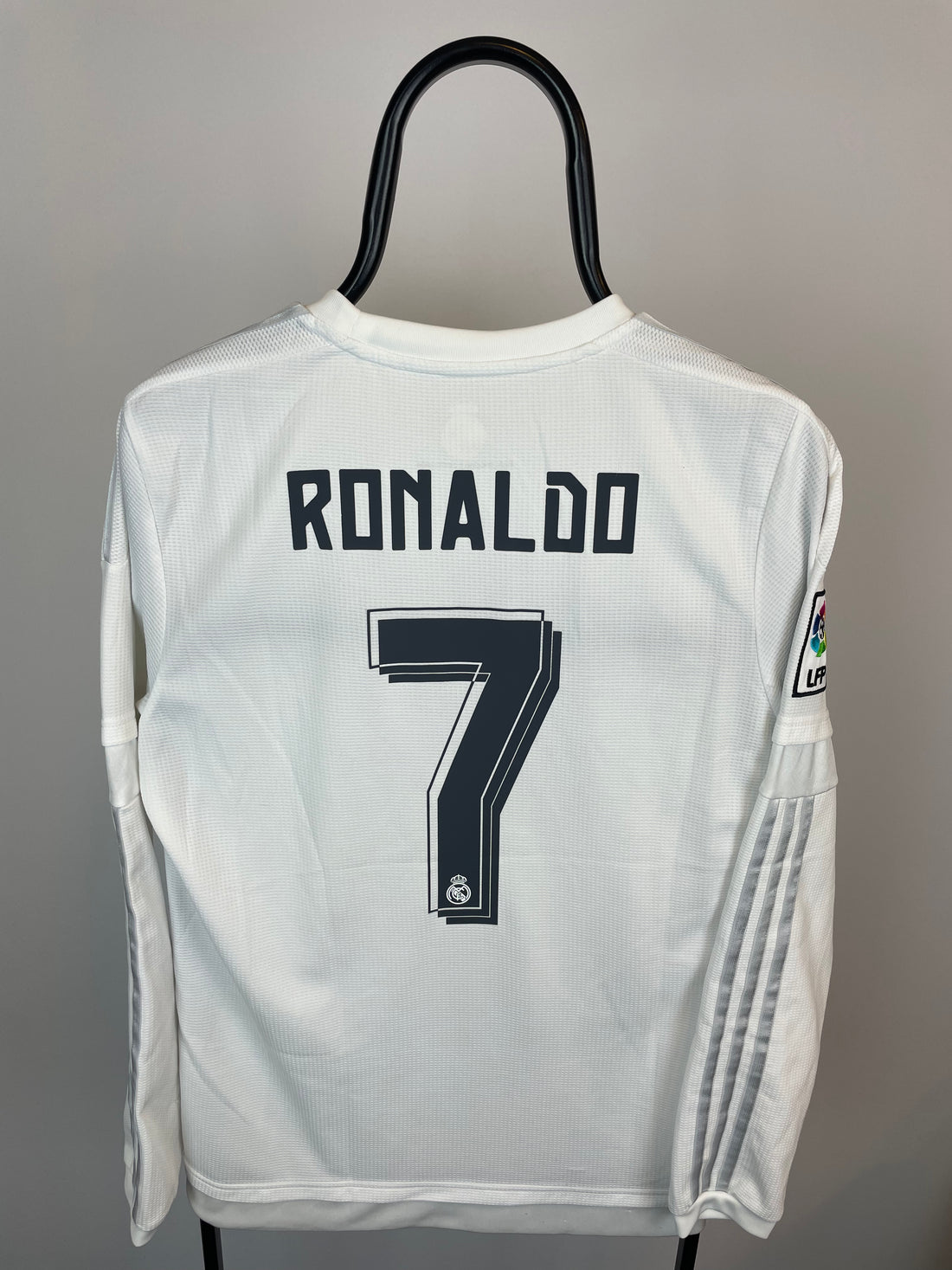 Cristiano Ronaldo Real Madrid 15/16 langærmet hjemmebanetrøje - M