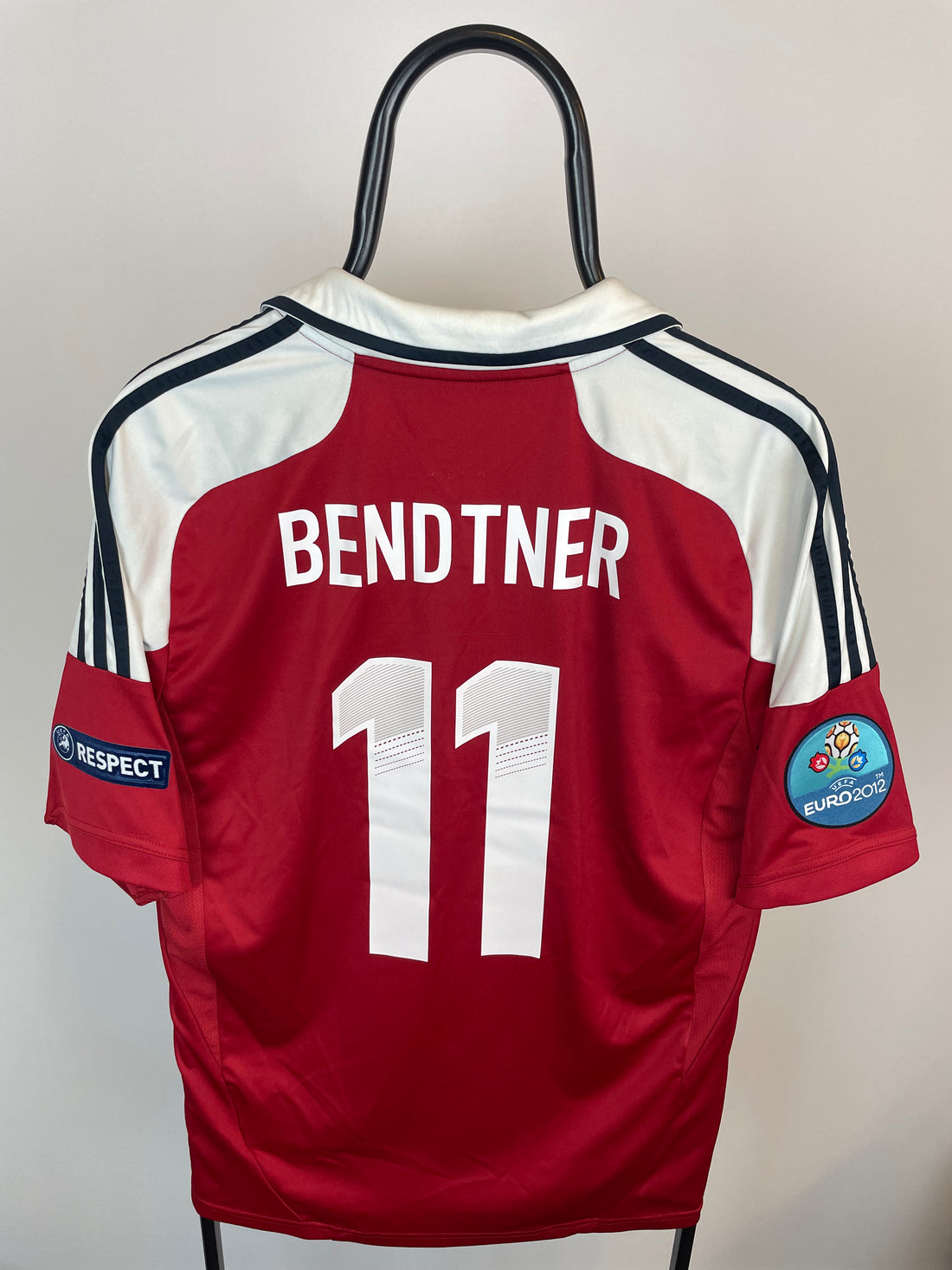 Nicklas Bendtner Danmark 12/14 hjemmebanetrøje - L