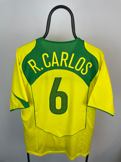 Roberto Carlos Brasilien 04/06 hjemmebanetrøje - L