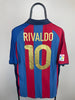 Rivaldo FC Barcelona 01/02 hjemmebanetrøje - L