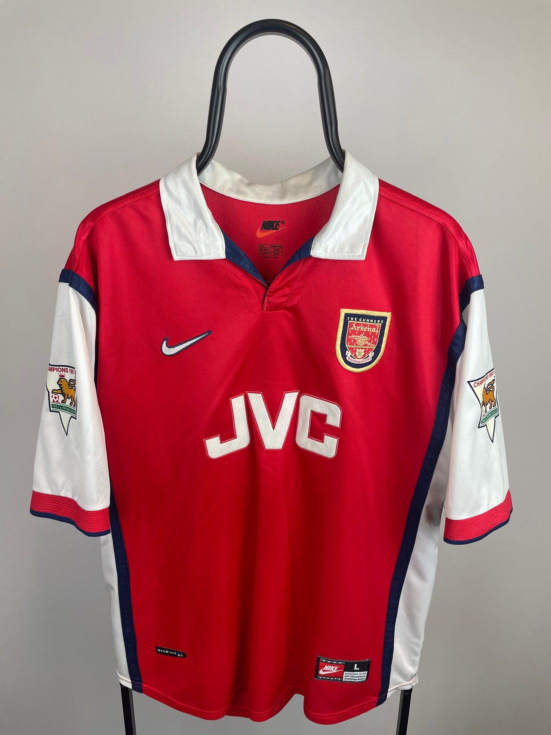 Dennis Bergkamp Arsenal 98/99 hjemmebanetrøje - L