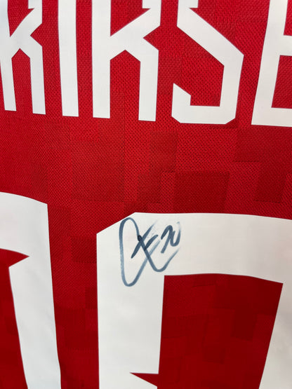 Christian Eriksen Danmark 23/24 SIGNERET hjemmebanetrøje - M