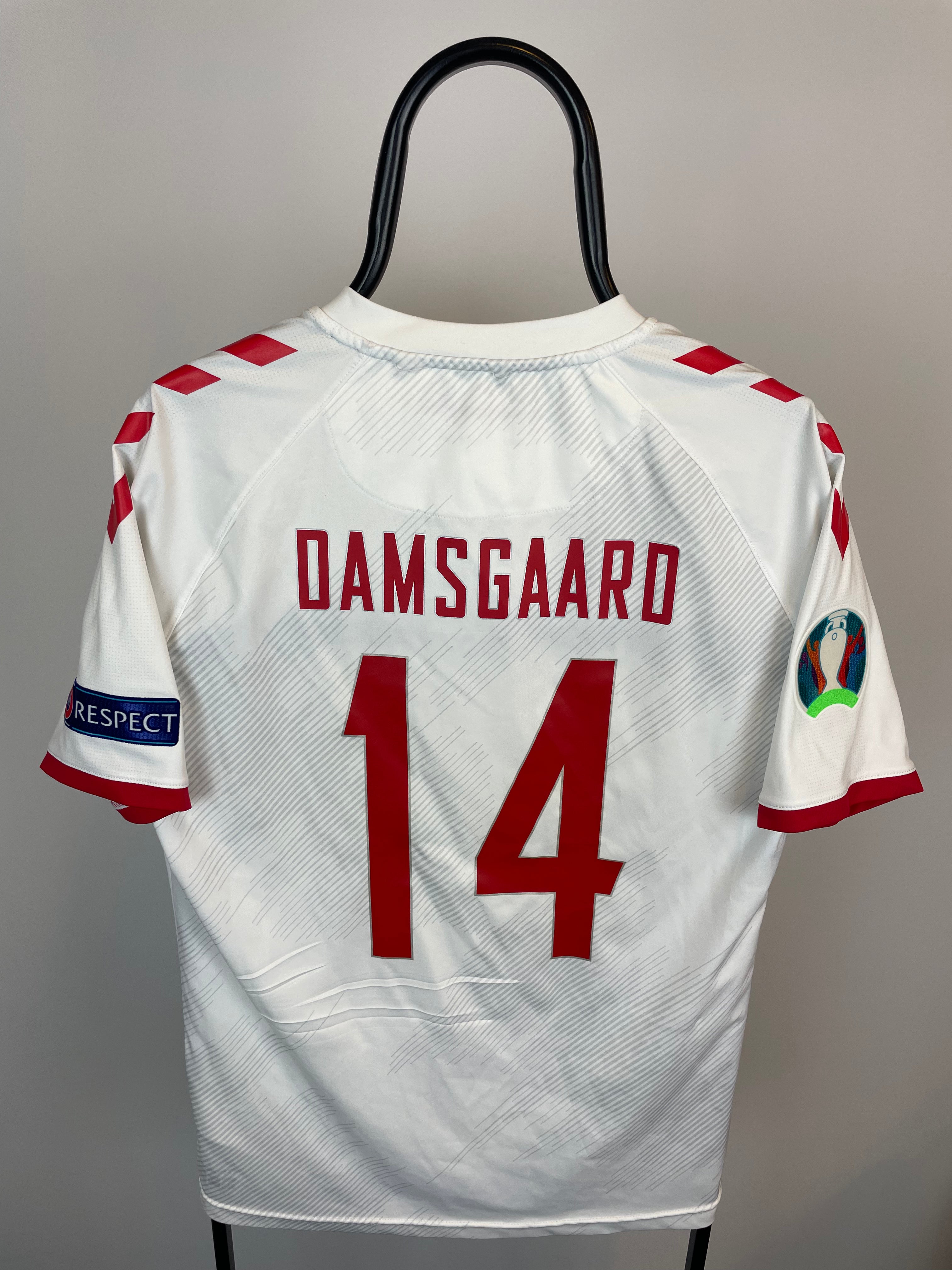Mikkel Damsgaard Danmark 20/22 udebanetrøje - L