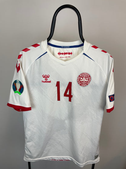 Mikkel Damsgaard Danmark 20/22 udebanetrøje - L