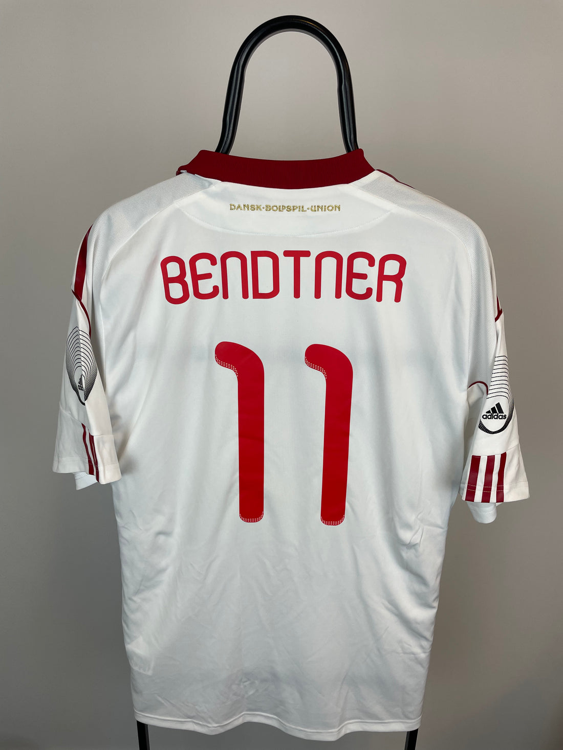 Nicklas Bendtner Danmark 10/12 udebanetrøje - XL