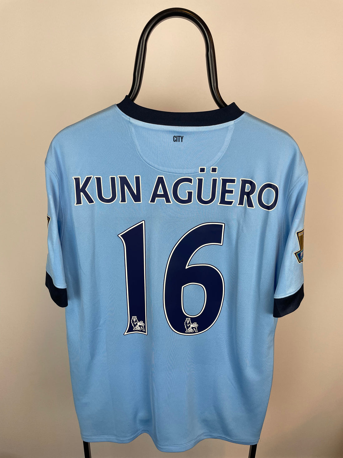 Sergio Kun Agüero Manchester City 14/15 hjemmebanetrøje - L