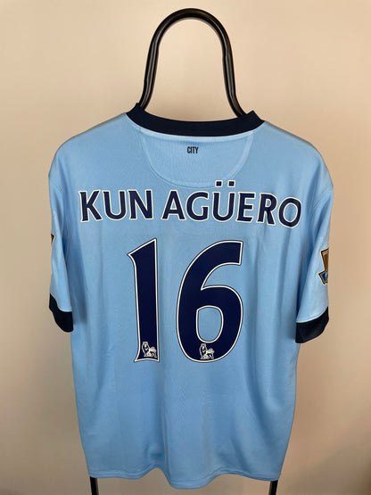 Sergio Kun Agüero Manchester City 14/15 hjemmebanetrøje - L