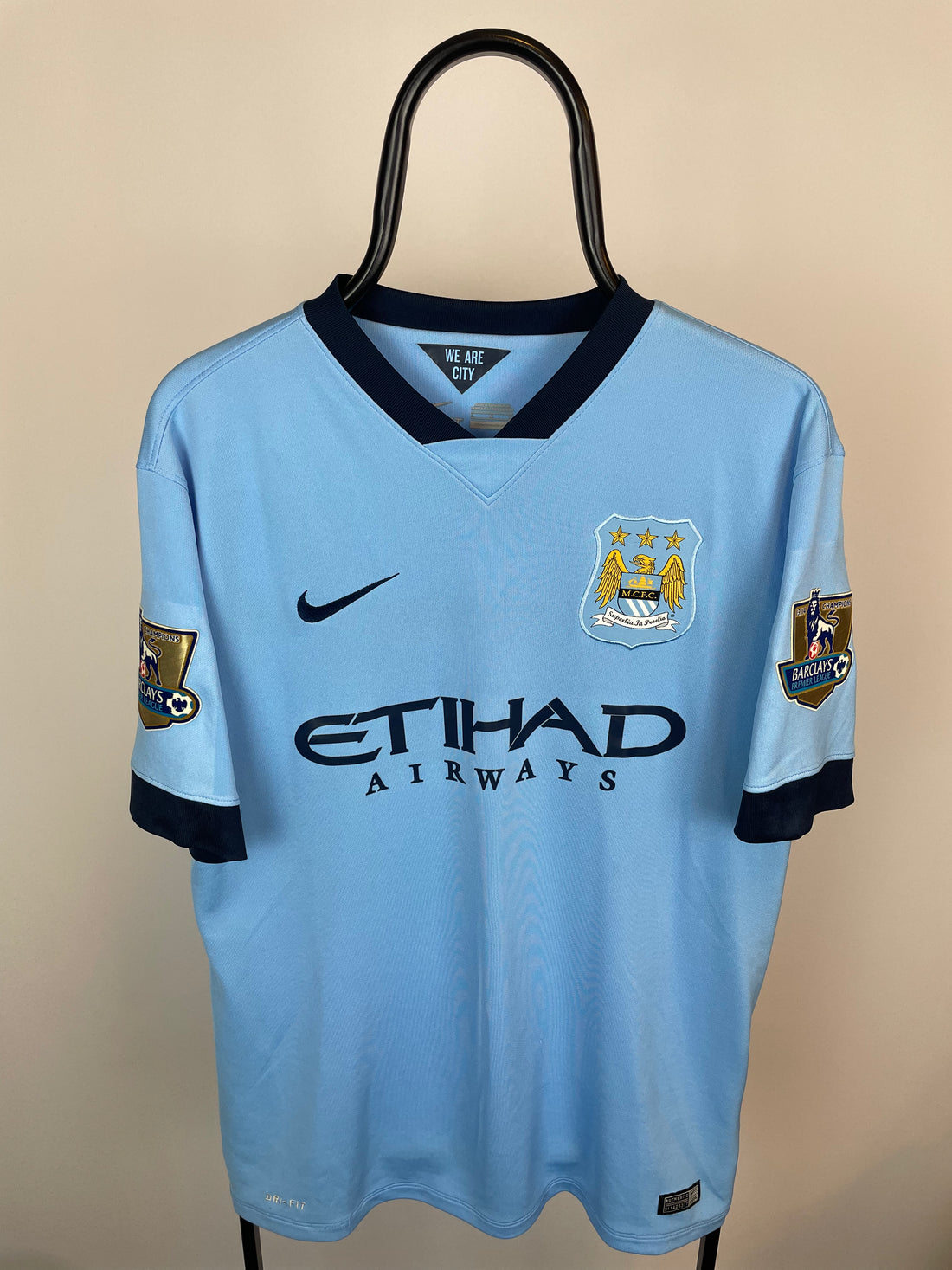 Sergio Kun Agüero Manchester City 14/15 hjemmebanetrøje - L