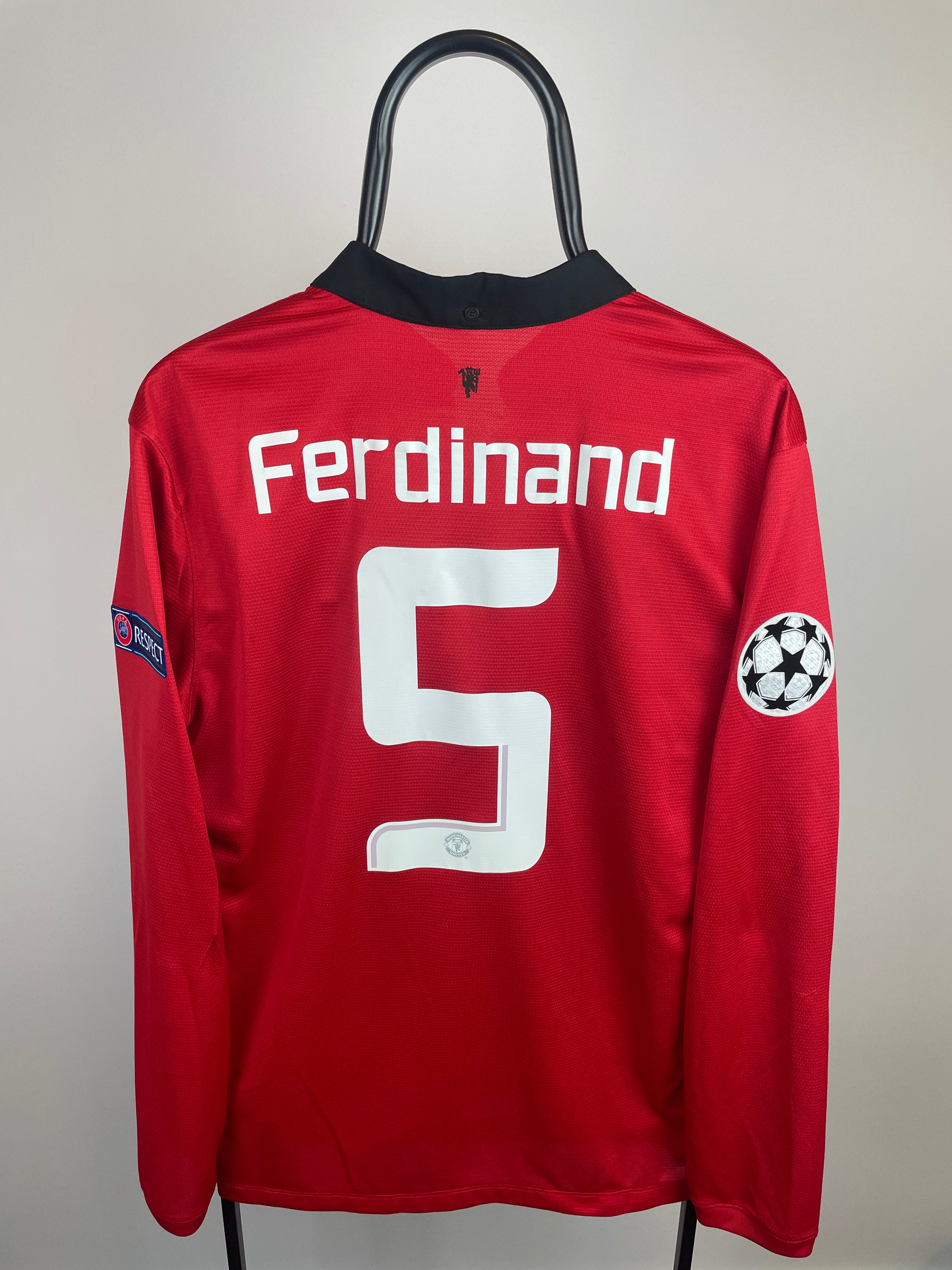 Rio Ferdinand Manchester United 13/14 langærmet hjemmebanetrøje - L