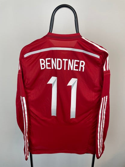 Nicklas Bendtner Danmark 14/16 langærmet Formotion hjemmebanetrøje - 6/M