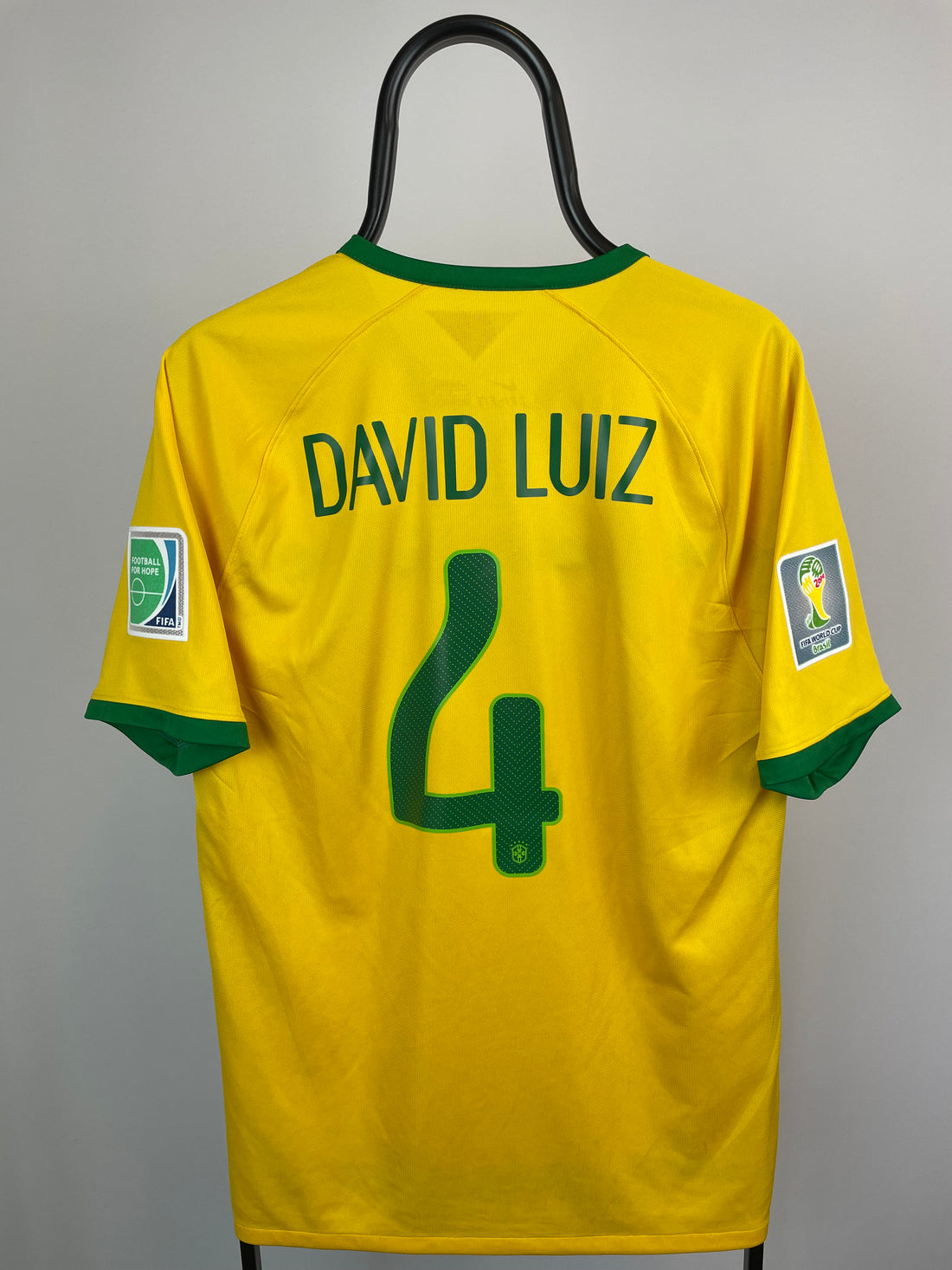 David Luiz Brasilien 14/16 hjemmebanetrøje - L