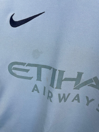 Sergio Kun Agüero Manchester City 17/18 hjemmebanetrøje - M