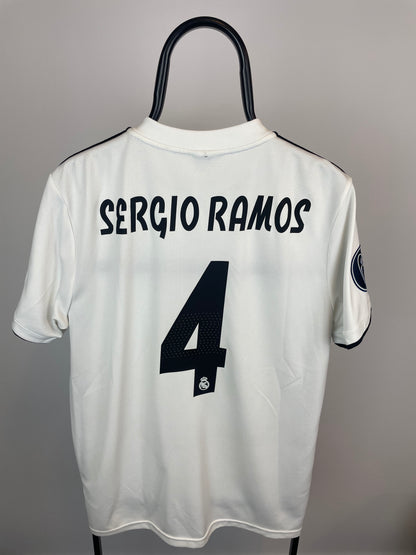 Sergio Ramos Real Madrid 18/19 hjemmebanetrøje - L