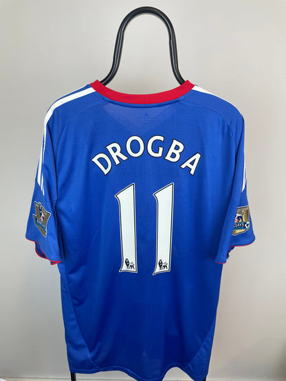 Didier Drogba Chelsea 10/11 hjemmebanetrøje - XL