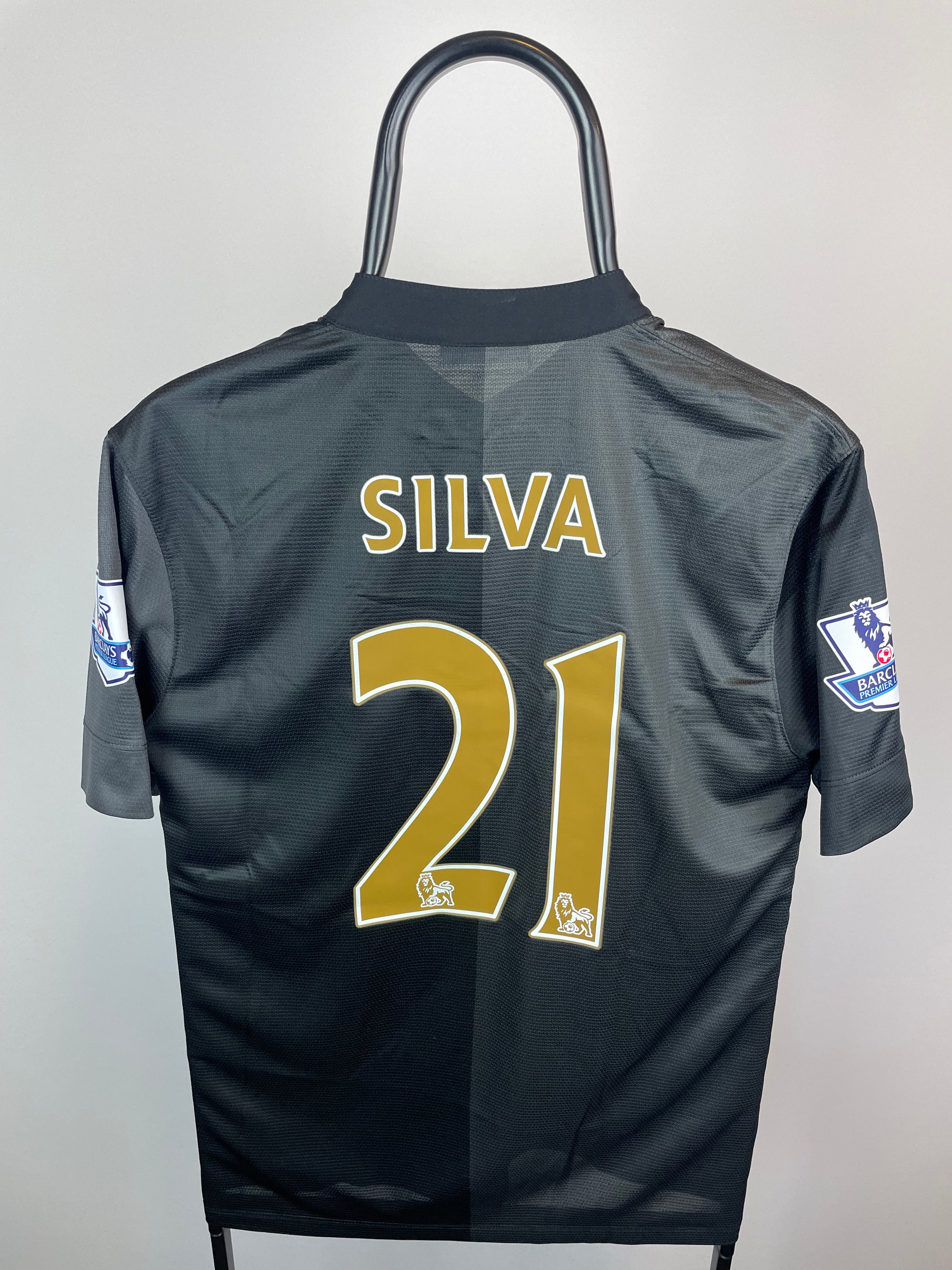 David Silva Manchester City 13/14 udebanetrøje - S