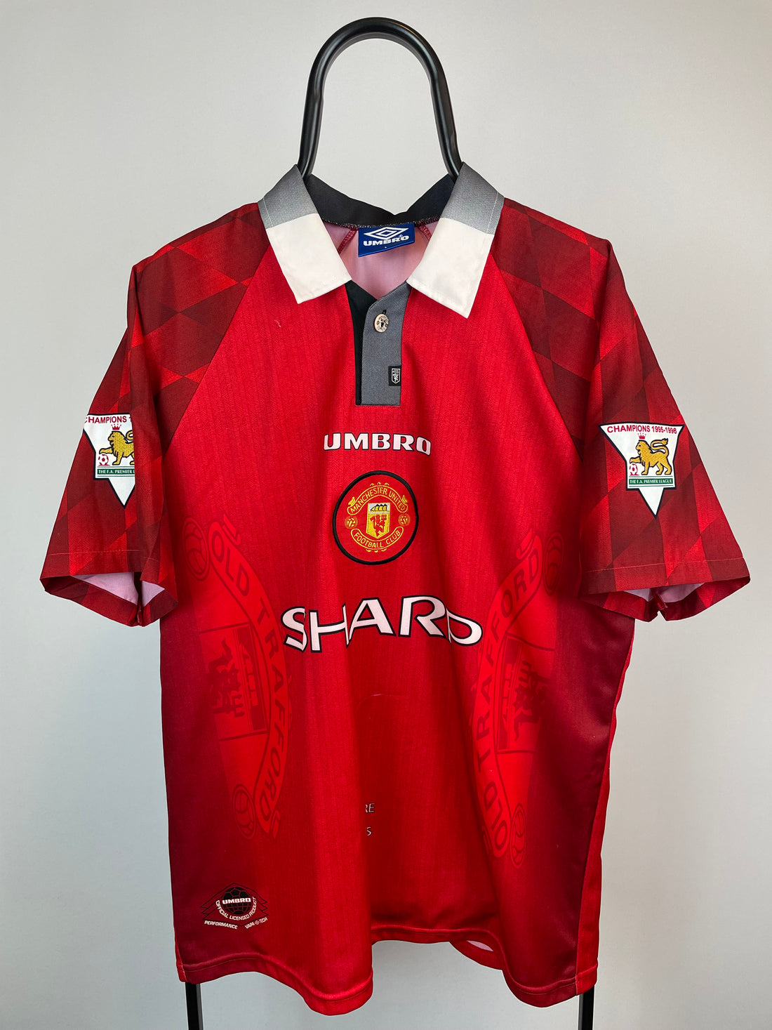 David Beckham Manchester United 96/97 hjemmebanetrøje - L