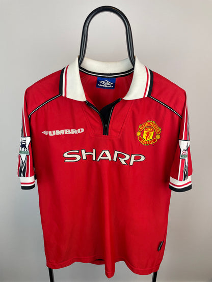 David Beckham Manchester United 98/00 hjemmebanetrøje - L