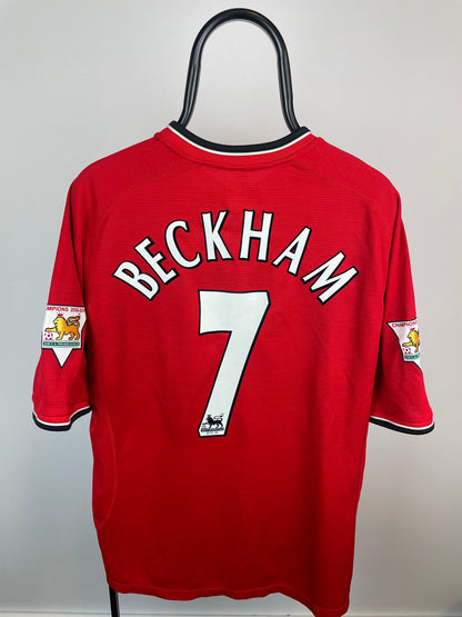 David Beckham Manchester United 00/01 hjemmebanetrøje - XXL