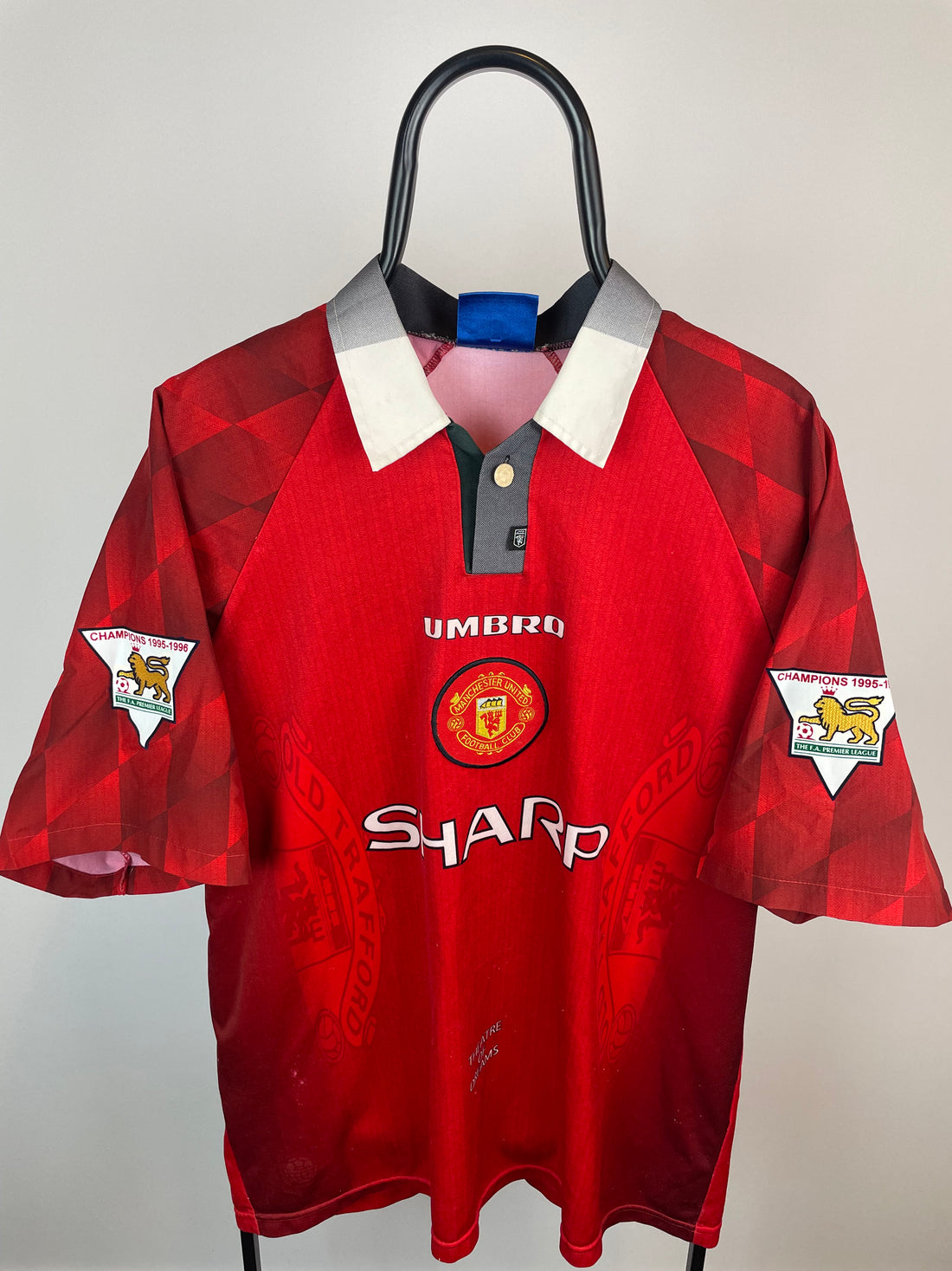 David Beckham Manchester United 96/97 hjemmebanetrøje - XXL