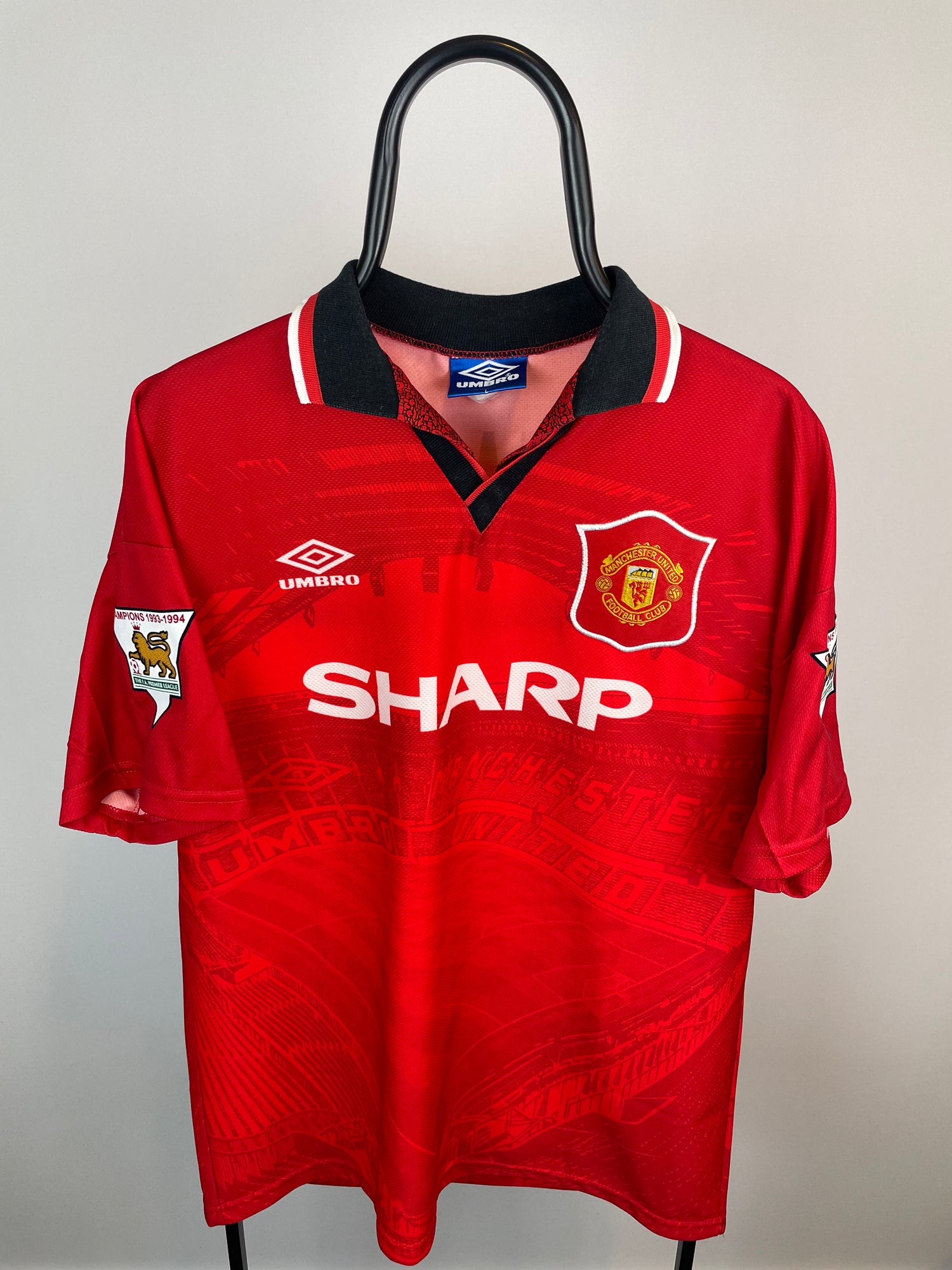 Roy Keane Manchester United 94/95 hjemmebanetrøje - L