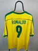 Ronaldo Nazario Brasilien 98/00 hjemmebanetrøje - XXL