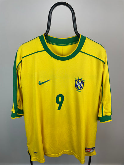 Ronaldo Nazario Brasilien 98/00 hjemmebanetrøje - XXL