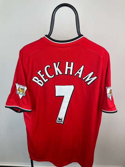 David Beckham Manchester United 00/02 hjemmebanetrøje - XL