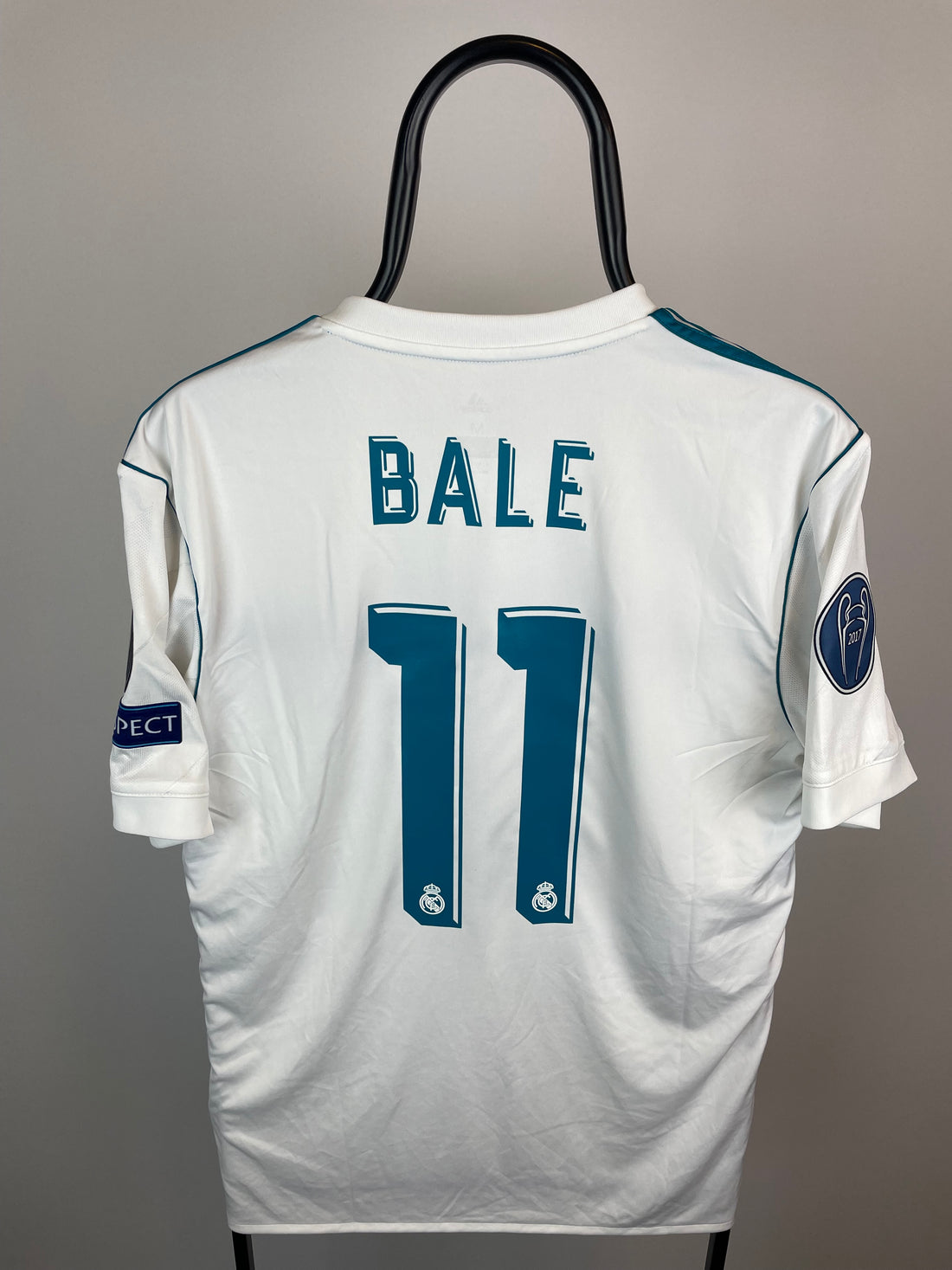 Gareth Bale Real Madrid 17/18 hjemmebanetrøje FINALETRYK - M